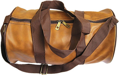 

Muccasacra Weekender Duffel Gym Bag with 3 compartments (Camel colour shaded) Gym Bag(Brown)