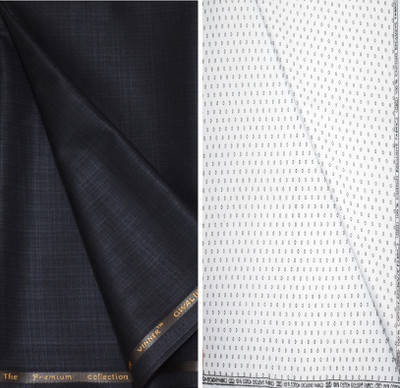 KUNDAN SULZ GWALIOR Cotton Blend Graphic Print Shirt & Trouser Fabric