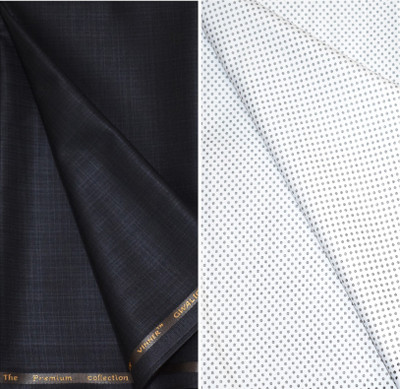 KUNDAN SULZ GWALIOR Cotton Blend Graphic Print Shirt & Trouser Fabric
