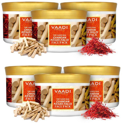 

vaadi herbal vaadiherbal kesar chandan haldi face pack 30g pack of 6(30 ml)