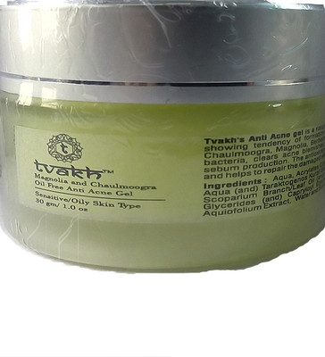 

Tvakh Magnolia & Chaulmoogra Oil Free Anti Acne Gel - 30 gms(30 ml)
