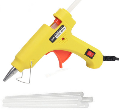 

Glun 20 watt yellow with 15 sticks Standard Temperature Corded Glue Gun(11 mm)
