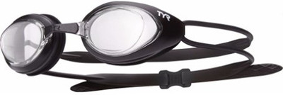 

TYR Hawk Racing Swimming Goggles(Black), Black;clear
