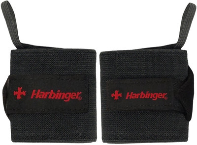 

Harbinger Pro Thumb Loop WristWraps Wrist Support (M, Black)