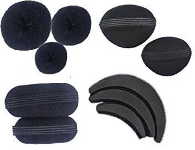 

Prime New 10 Pcs Combo Hair Bun Accessories / Party Wear Hair Accessories For Women (10844) Hair Accessory Set(Black)
