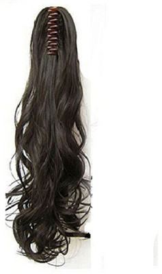 

AASA Cluture Curly Synthetic For Women, Extension for Wedding/Party, Dark Brown, 1 Pcs Hair Extension
