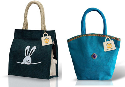 

Handcraft Hand-held Bag(Blue)
