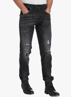 JACK & JONES Regular Men Black Jeans