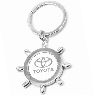 

Faynci Sun Design with Toyota Metal Logo High Quality Stainless Steel Key Ring Key Chain for Toyota Lover Key Chain
