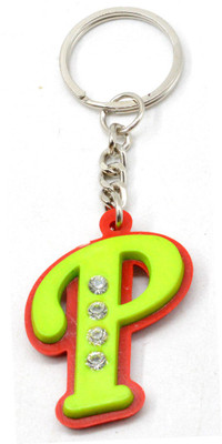 

Faynci Alphabet P With attaractive diamonds Key Chain (Available Color) Key Chain
