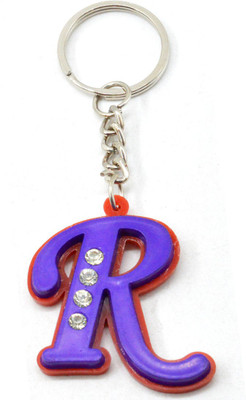 

Faynci Alphabet R With attaractive diamonds Key Chain (Available Color) Key Chain