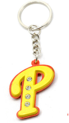 

Faynci Alphabet New Designed P With attaractive diamonds Key Chain (Available Color) Key Chain