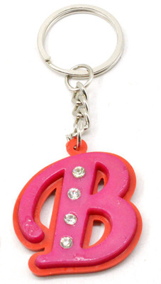 

Faynci Alphabet Letter B With attaractive diamonds Key Chain (Available Color) Key Chain
