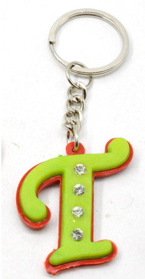 

Faynci Alphabet T With attaractive diamonds Key Chain (Available Color) Key Chain