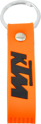 

Faynci Orange KTM Inspired Double Sided Silicon Keychain Car keychain collectible Black Key Chain