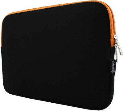

Emartbuy 13 inch Laptop Case(Multicolor), Black / orange