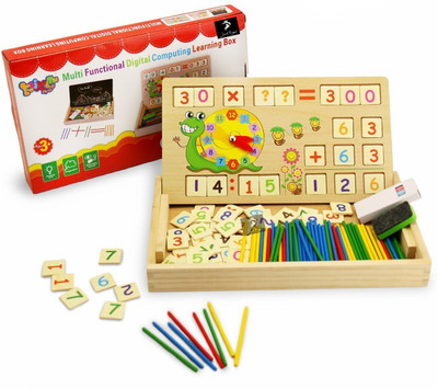 

Jack Royal Multi Functional Digital Computing Learning wooden educational board Toy (Multicolor)(Multicolor)