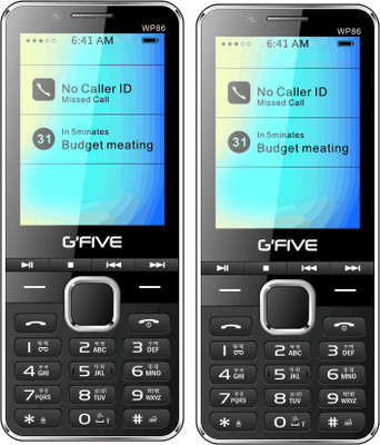 

Gfive WP86 Combo of Two Mobiles(Grey, Champagne)