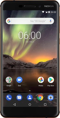 3GB|3000mAh Nokia 6.1 (Copper, Black, 32 GB) Now ₹14927