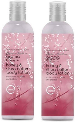 

Aroma Magic Honey & Shea Butter Body Lotion (Pack of 2)(440 ml)