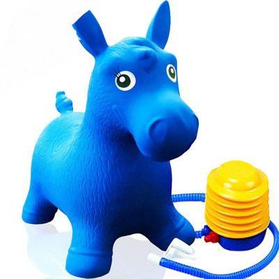 

CLASTIK Hopping Horse Animal Toy for kids(Multi color) (With Pump Free)(Multicolor)