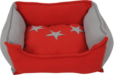 

Aayra pet house 2018 L Pet Bed(Red, Grey)