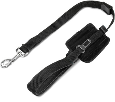 

Tradesk Dog Leash with Seat Belt Buckle (Black) Pet Seat Belt(Medium)