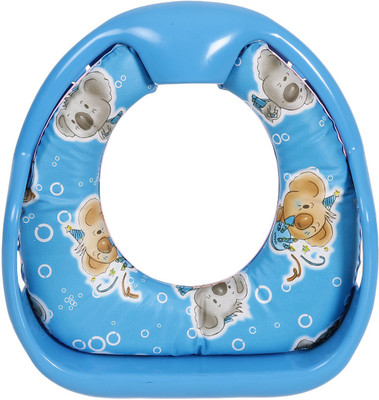 

NHR Cushioned Potty Training Seat with Baby Print n Handle Bars (Blue) Potty Seat(Blue)