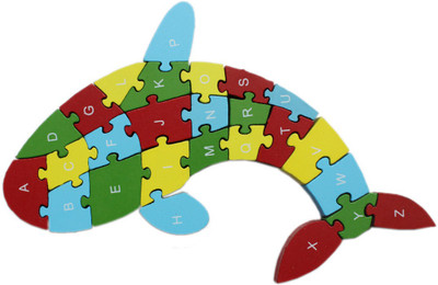 

Tootpado Alphabet and Number Wooden Jigsaw Puzzle - Fish (1TNG114)(1 Pieces)