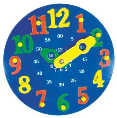 

Aadi Publications Children Teaching Wooden Clock Puzzle With Knobs And Colourful Picturer Toy For Kids (11cm x 11cm)(1 Pieces)