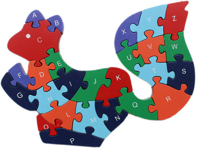 

Tootpado Alphabet and Number Wooden Jigsaw Puzzle - Squirrel (1TNG116)(1 Pieces)