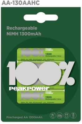 

Godrej GP AA 1300 mAh NiMH Ready to Use Rechargeable Battery (Pack of 4) Rechargeable Ni-MH Battery