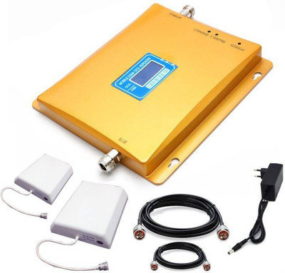 

SEONTEL Dual Band GSM 900/1800 MHz 2G+4GMobile Signal Booster Repeater Amplifier [For Voice Calling + 4G Data Internet] Booster - Complete kit with Indoor & Outdoor, 2 Cable Sets(30 metres and 5 metres), 4 connectors Router Antenna Booster