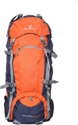 

SkyRider CLIMATE PROOF 75 LTR Rucksack - 75(Orange, Black, Grey), Black;grey;orange
