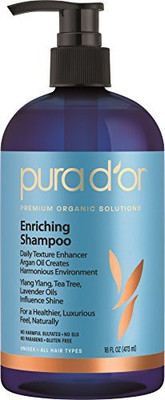 

Pura D'or Enriching Shine Shampoo Premium Organic Argan Oil Aloe Vera Vitamins & Biotin(473.18 ml)