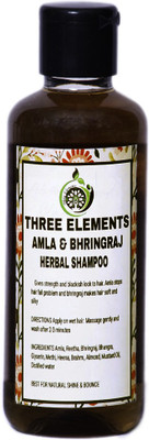 

THREE ELEMENTS AMLA BHRINGRAJ HERBAL SHAMPOO, SLS & PARABEN FREE(210 ml)