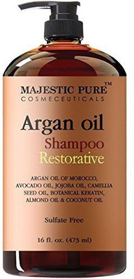 

Majestic Pure Argan Oil Shampoo Offers Vitamin Enriched Gentle Hair Restoration Formula For Daily Use Sulfate Free(473.18 ml)