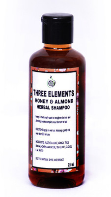 

THREE ELEMENTS HONEY ALMOND HERBAL SHAMPOO, SLS & PARABEN FREE(210 ml)