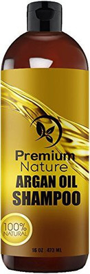 

Premium Nature Argan Oil Daily Shampoo Rejuvenates Heat Damaged Hair Nourishes & Prevents Breakage Sulfate Free(473.18 ml)