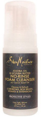 

Shea Moisture Jojoba Oil & Ucuuba Butter NoRinse Foam Cleanser With Carrot Seed Oil(118.3 ml)