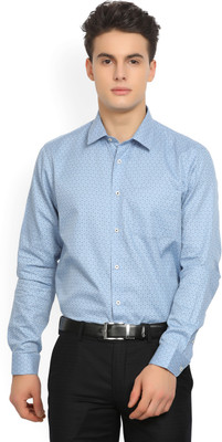Arrow Newyork Men Self Design Formal Blue Shirt Arrow Newyork Men Self Design Formal Blue Shirt