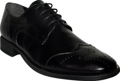 

Salt N Pepper 17-176 BLACK SHOES Brogues For Men(Black