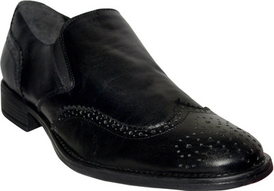 

Salt N Pepper 17-219 BLACK SHOES Brogues For Men(Black
