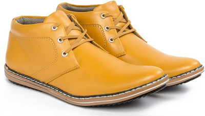 

Opancho Casuals For Men(Yellow, Teek