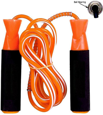 Woody PRO Gym Fitness Skipping Rope for Men, Women, Weight Loss, Kids, Girls, Adult - Best in Sports, Exercise, Workout, with Foam Handle (Orange) Freestyle Skipping Rope(Orange, Pack of 1) available at flipkart for Rs.149