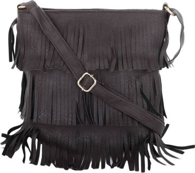 

Evookey Girls Brown PU Sling Bag