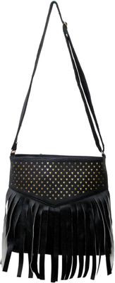 

Close2 Deal Girls Black PU Sling Bag