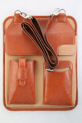 

Saco Bag Sleeve Pouch for All Tablets Up To 10.1-Inch Screen Small Travel Bag - Medium(Brown)