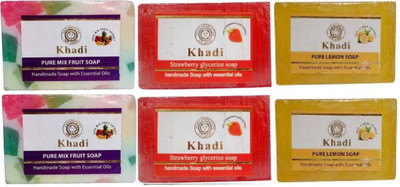 

Khadi Herbal ASSORTED BODY BATH SOAP(750 g, Pack of 6)