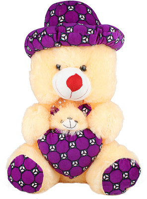 

aroraonlinetraders TEDDY WITH CAP AND SON - 62 cm(Multicolor)